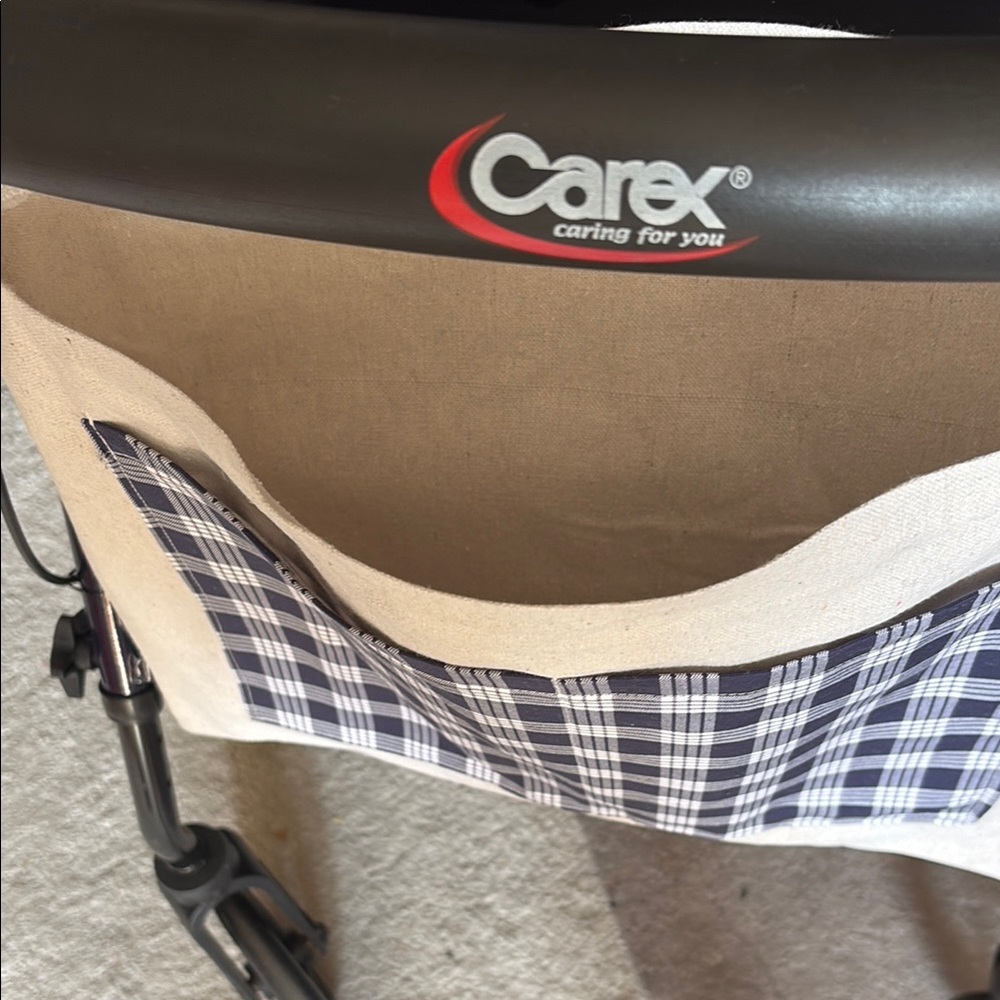 Walker Caddy with Hawaiian Palaka fabric. Handicap accessory. - Picture 4 of 5